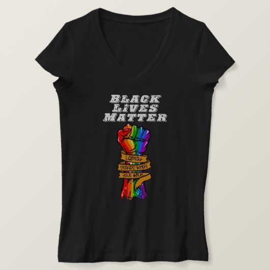 Blm lhbt-trots t-shirt (Design voorkant)