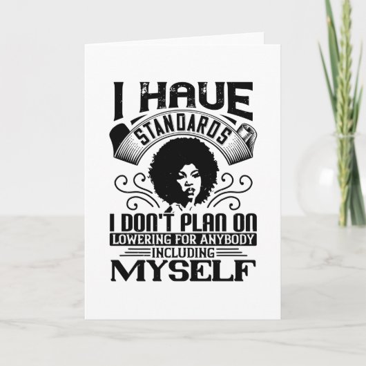 BLM - Nooit uw standaarden verlagen Kaart (Voorkant)