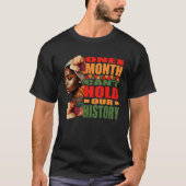 BLM One Month Can't Hold Our History T-shirt (Voorkant)