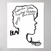 BLM-ontwerp - 3de plaats - Billie Mercado Poster (Voorkant)
