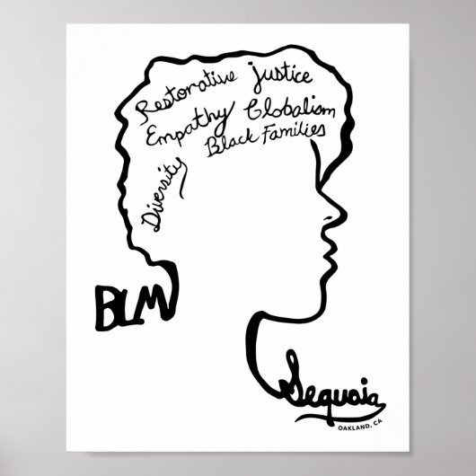 BLM-ontwerp - 3de plaats - Billie Mercado Poster (Voorkant)