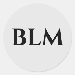 BLM RONDE STICKER