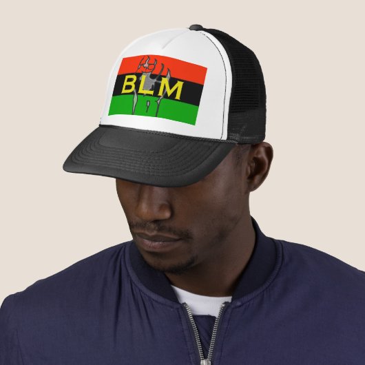 BLM TRUCKER HAT PET (In situ)
