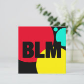 BLM We staan samen aangepaste kleuren-Square Kaart (Staand voorkant)