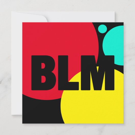 BLM We staan samen aangepaste kleuren-Square Kaart (Voorkant)