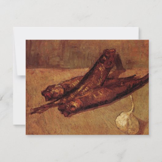 Bloaters en knoflook van Vincent van Gogh (Voorkant)