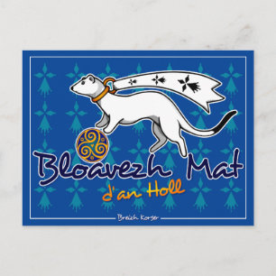 Bloavezh mat d'an holl (Bonne année à tous) Briefkaart