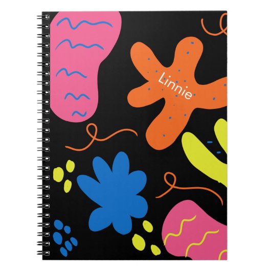 Blob Doodle Science Lab Chemie Naam Notitieboek (Voorkant)