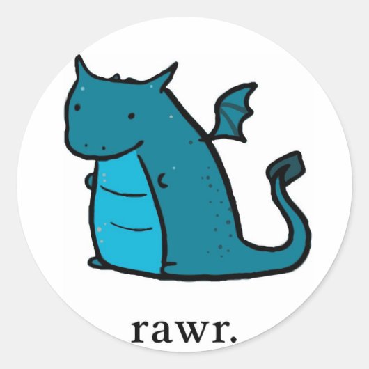 Blob Dragon Stickers (Voorkant)