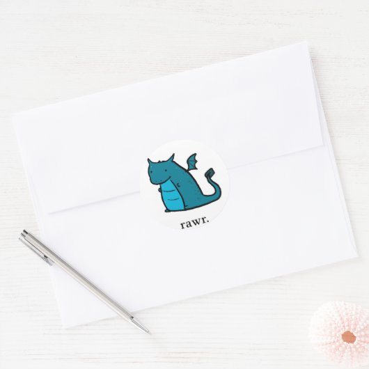 Blob Dragon Stickers (Envelop)