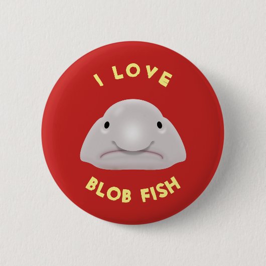 Blob Fish Ronde Button 5,7 Cm (Voorkant)