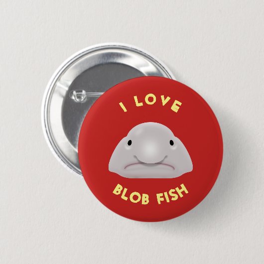 Blob Fish Ronde Button 5,7 Cm (Voorkant /achterkant)