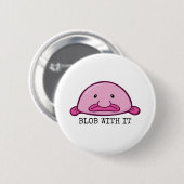 Blob met het / kreupelvis ronde button 5,7 cm (Voorkant /achterkant)