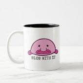 Blob met het / kreupelvis tweekleurige koffiemok (Links)