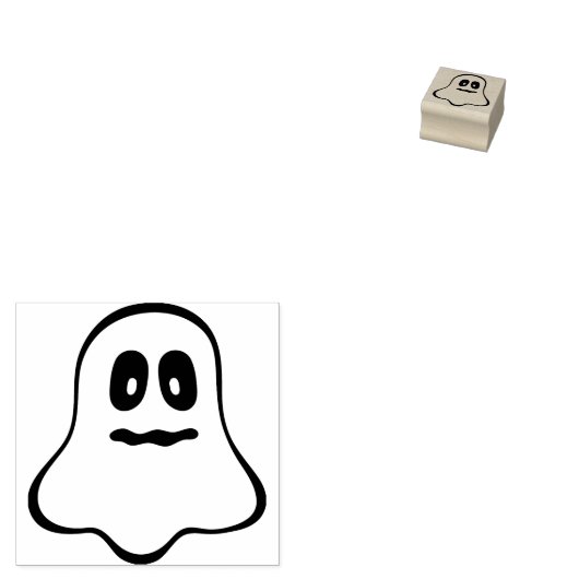 blob spookillustratie kunststempel rubberstempel (Gestempeld)
