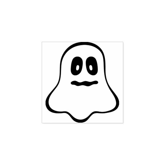 blob spookillustratie kunststempel rubberstempel (Afrduk)