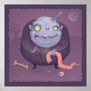 Blob Zombie Poster