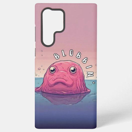 BLOBBIN' BLOB FISH, grappige schattige telefoonhoe Samsung Galaxy Hoesje (Achterkant)