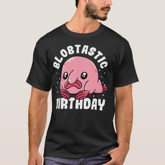 Blobfish Birthday Outfit Kids Funny Blob Fish Blob T-shirt (Voorkant)