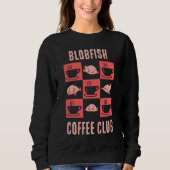BLOBFISH COFFEE CLUB Fun Custom Text Trui (Voorkant)