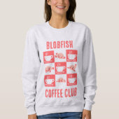 BLOBFISH COFFEE CLUB Fun Custom Text Trui (Voorkant)
