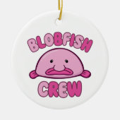 Blobfish Crew Keramisch Ornament (Voorkant)