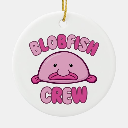 Blobfish Crew Keramisch Ornament (Voorkant)