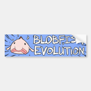 Blobfish Evolution Bumpersticker
