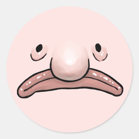Blobfish Evolution Sticker (Voorkant)