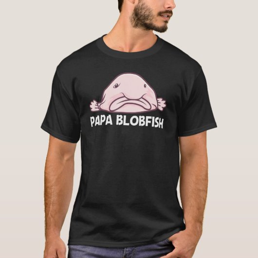 Blobfish for Men Dad Deep Zee fish Zoo Animal T-shirt (Voorkant)