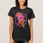 Blobfish Ice Cream Combinate Cute Deep Zee Fish T-shirt (Voorkant)