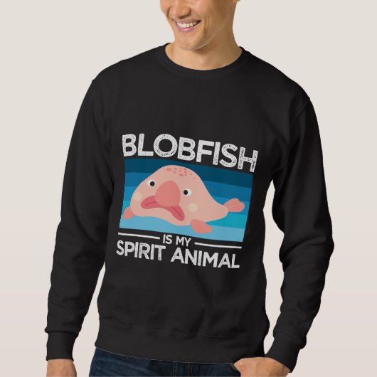 Blobfish is mijn favoriete geesten dier Blobfish Trui (Voorkant)