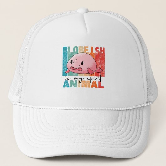 Blobfish is mijn geest - grappige kreeft trucker pet (Voorkant)