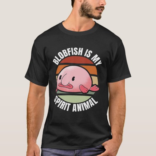 Blobfish is mijn Spirit Animal Aquatic Animal Zee T-shirt (Voorkant)