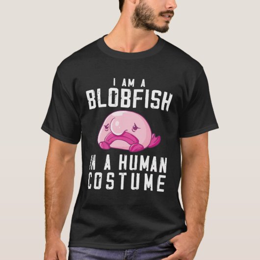 Blobfish kostuum - Lelijke Blob Fish Face - Grappi T-shirt (Voorkant)