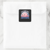 Blobfish Lovers Zoete dieren voor jongens blauw Vierkante Sticker (Tas)