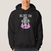 Blobfish Mobster Blobster Fish Fedora Pet en Ciga Hoodie (Voorkant)