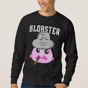 Blobfish Mobster Blobster Fish Fedora Pet en Ciga Trui