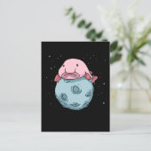Blobfish Moon Astronaut Gift Kinder Blobfish Briefkaart (Staand voorkant)