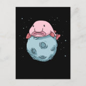 Blobfish Moon Astronaut Gift Kinder Blobfish Briefkaart (Voorkant)