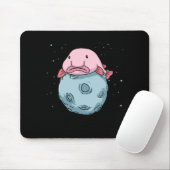 Blobfish Moon Astronaut Gift Kinder Blobfish Muismat (Met muis)