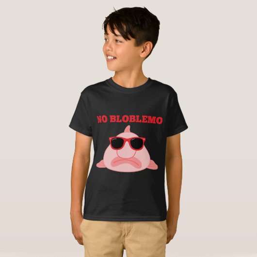 BlobFish Pun Quote Blob Fish Gift T-shirt (Voorkant volledig)