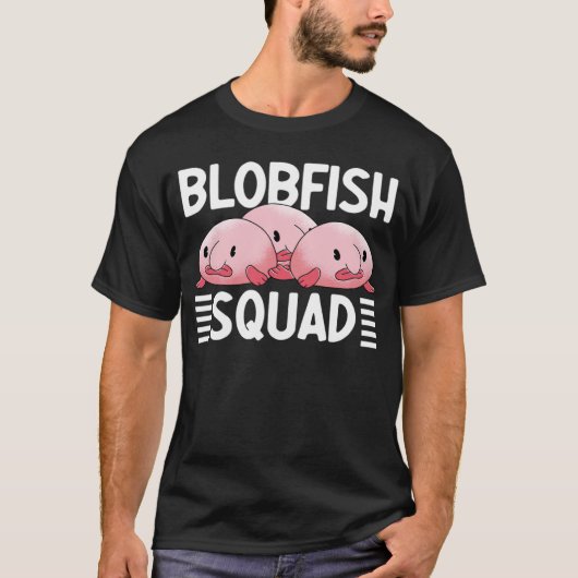 Blobfish Squad Blobfish Blowfish Zee Creature T-shirt (Voorkant)