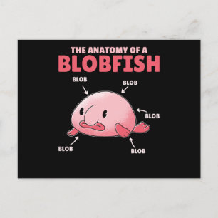 Blobfish Statement anatomie of Blobfish Briefkaart