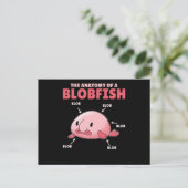 Blobfish Statement anatomie of Blobfish Briefkaart (Staand voorkant)