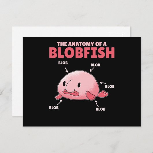 Blobfish Statement anatomie of Blobfish Briefkaart (Voorkant / Achterkant)