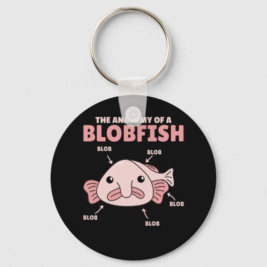 Blobfish Statement anatomie of Blobfish Sleutelhanger (Voorkant)