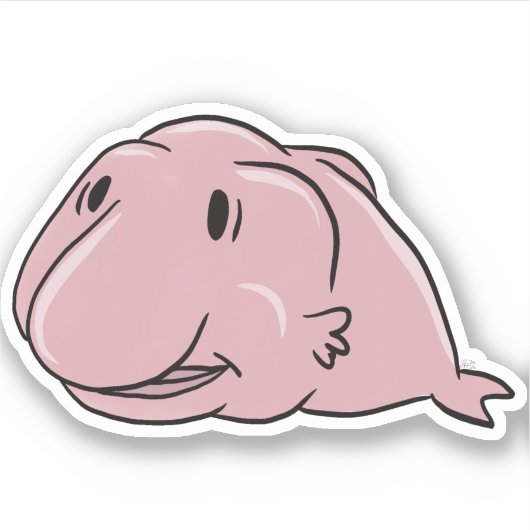 Blobfish sticker (Voorkant)