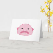 Blobfish Wenskaart Kaart (Gele Bloem)