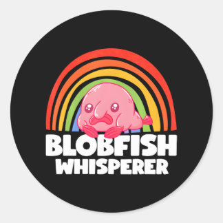 Blobfish Whisperer Bobby Schattige Zee Dierenvrien Ronde Sticker